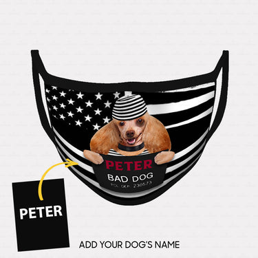 Personalized Dog Gift Idea - Bad Long Ear Dog For Dog Lovers - Cloth Mask